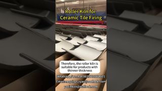 Forno de rolo para queima de telha cerâmica #kilnmanufacturer #brickfactory #ceramictiles #rollerkiln